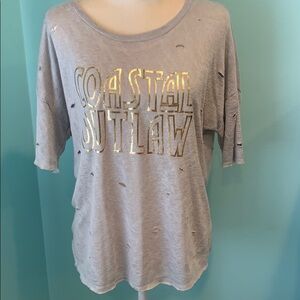 “Coastal Outlaw” Distressed T-Shirt